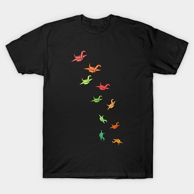 Paper Cranes, Paper Planes T-Shirt by reesea